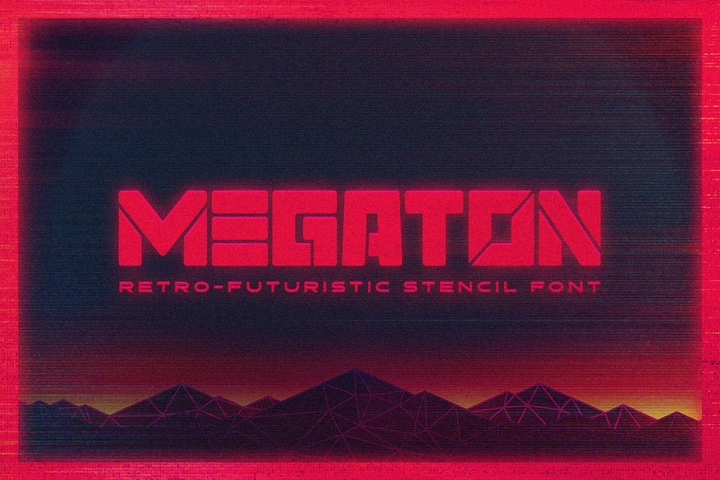 Megaton Regular Font preview